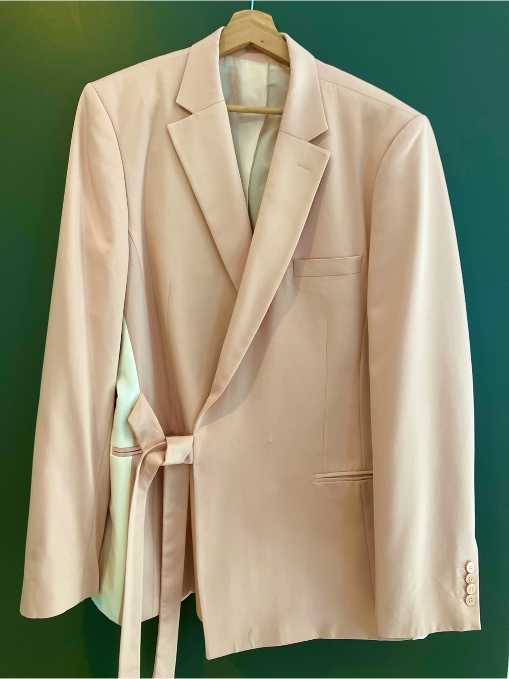 Boohoo Light Pink Tailored Blazer